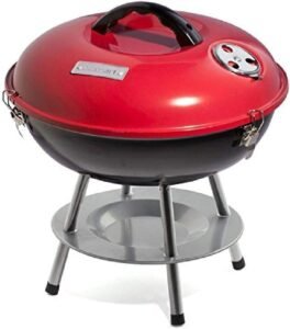 Cuisinart CCG-190RBC Outdoor Portable Charcoal Grill (14-Inch, Red)